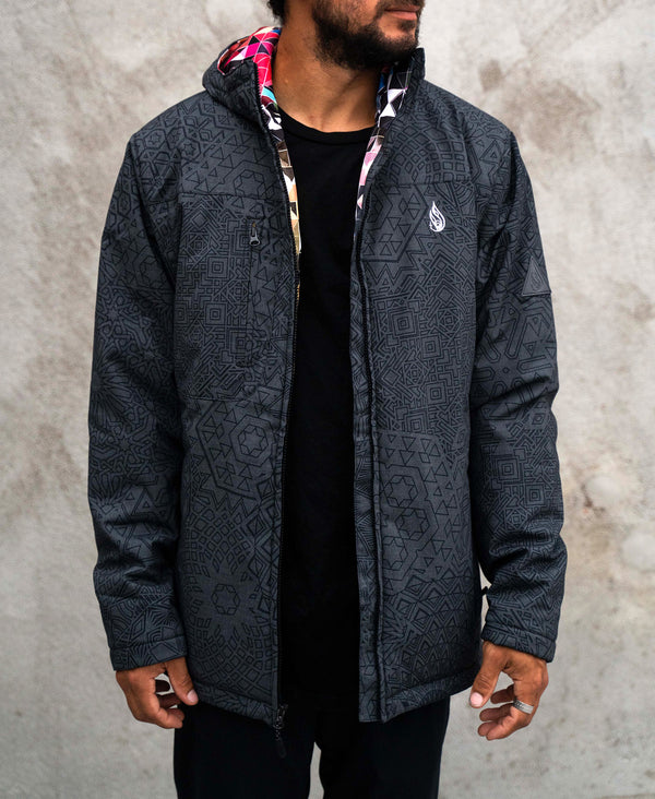 Equilibrium Obsidian Jacket by Threyda - Threyda Art and Apparel