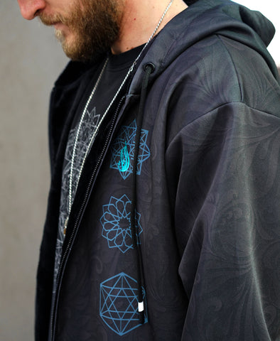 Script Sherpa Hoodie by Threyda