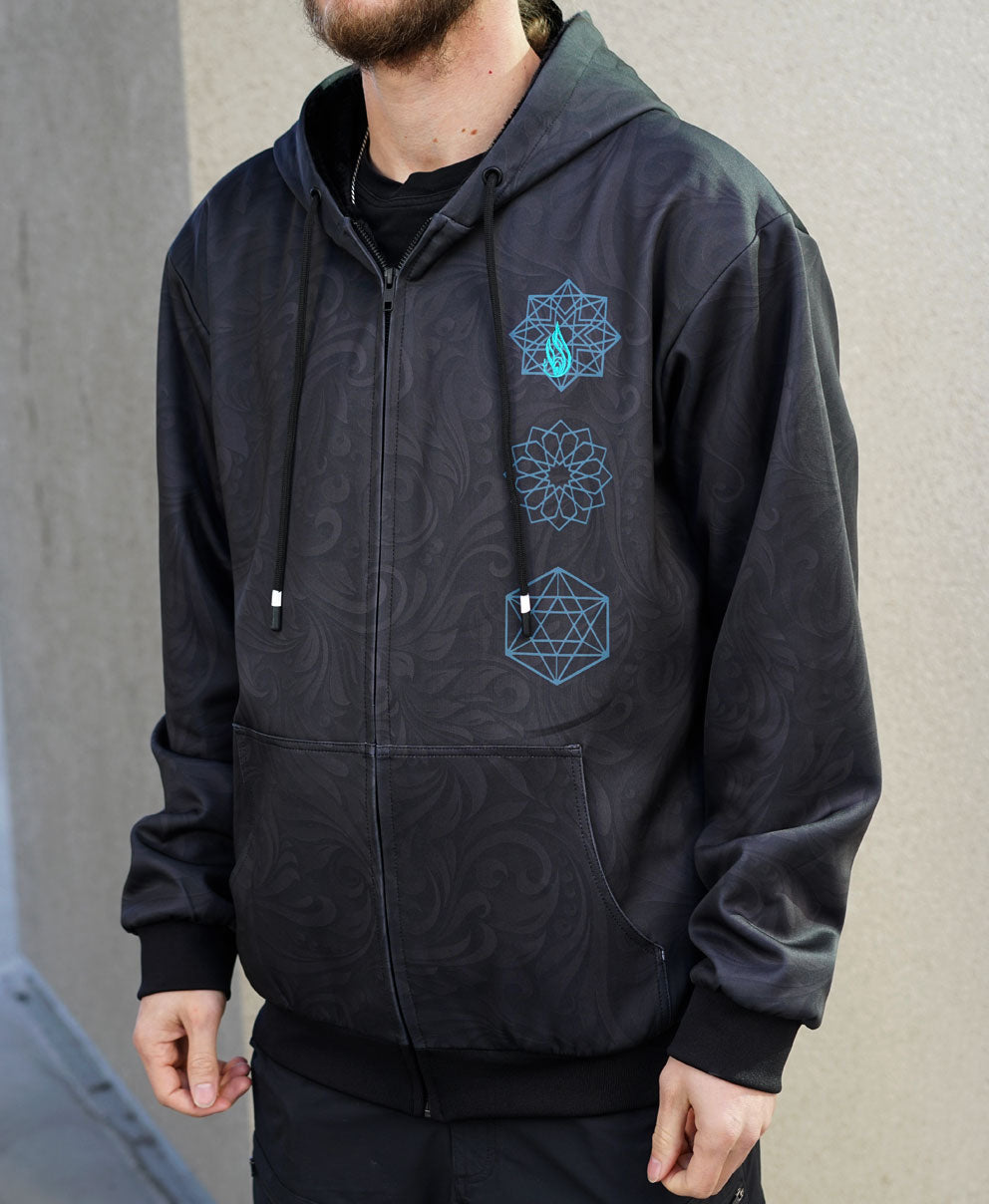 Script Sherpa Hoodie by Threyda