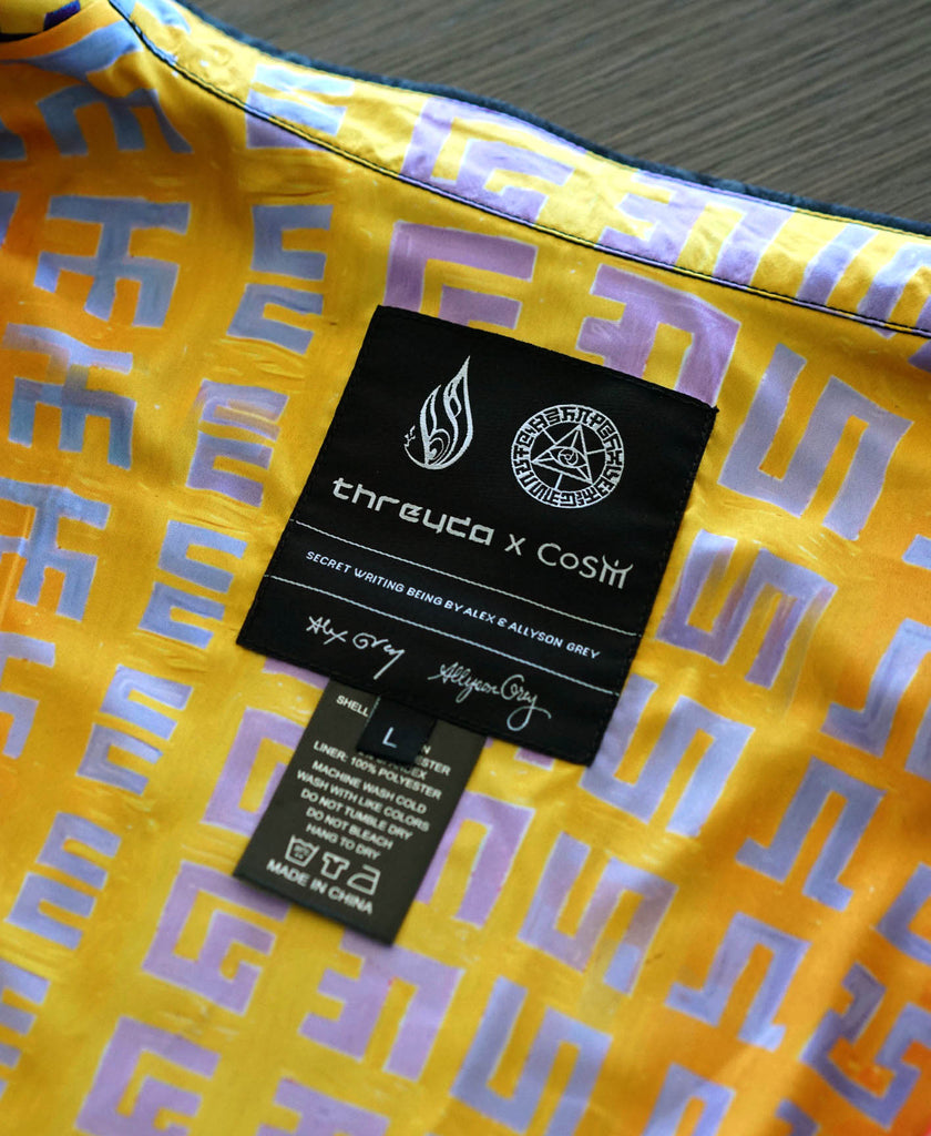 Secret Writing Being Lined Button Down by Alex & Allyson Grey