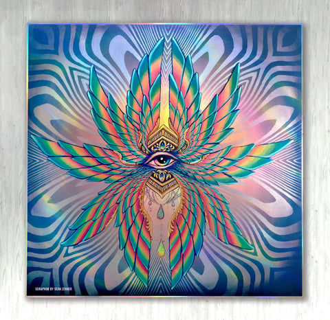 Seraphim Holo Embossed Signed Print by Sean Zenner