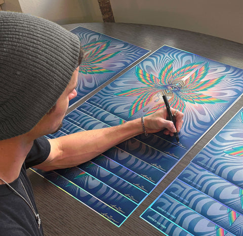 Seraphim Holo Embossed Signed Print by Sean Zenner