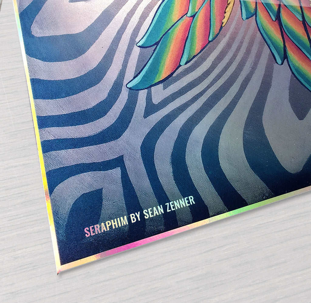 Seraphim Holo Embossed Signed Print by Sean Zenner