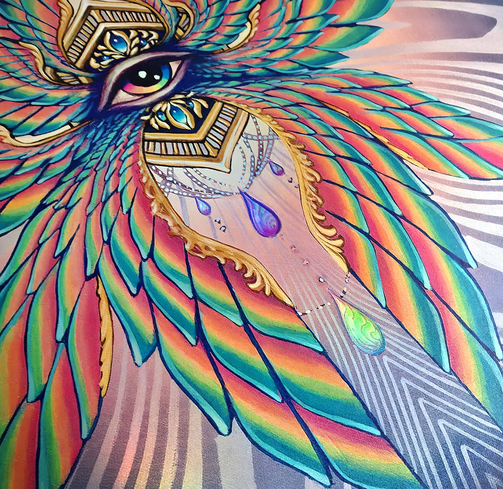 Seraphim Holo Embossed Signed Print by Sean Zenner