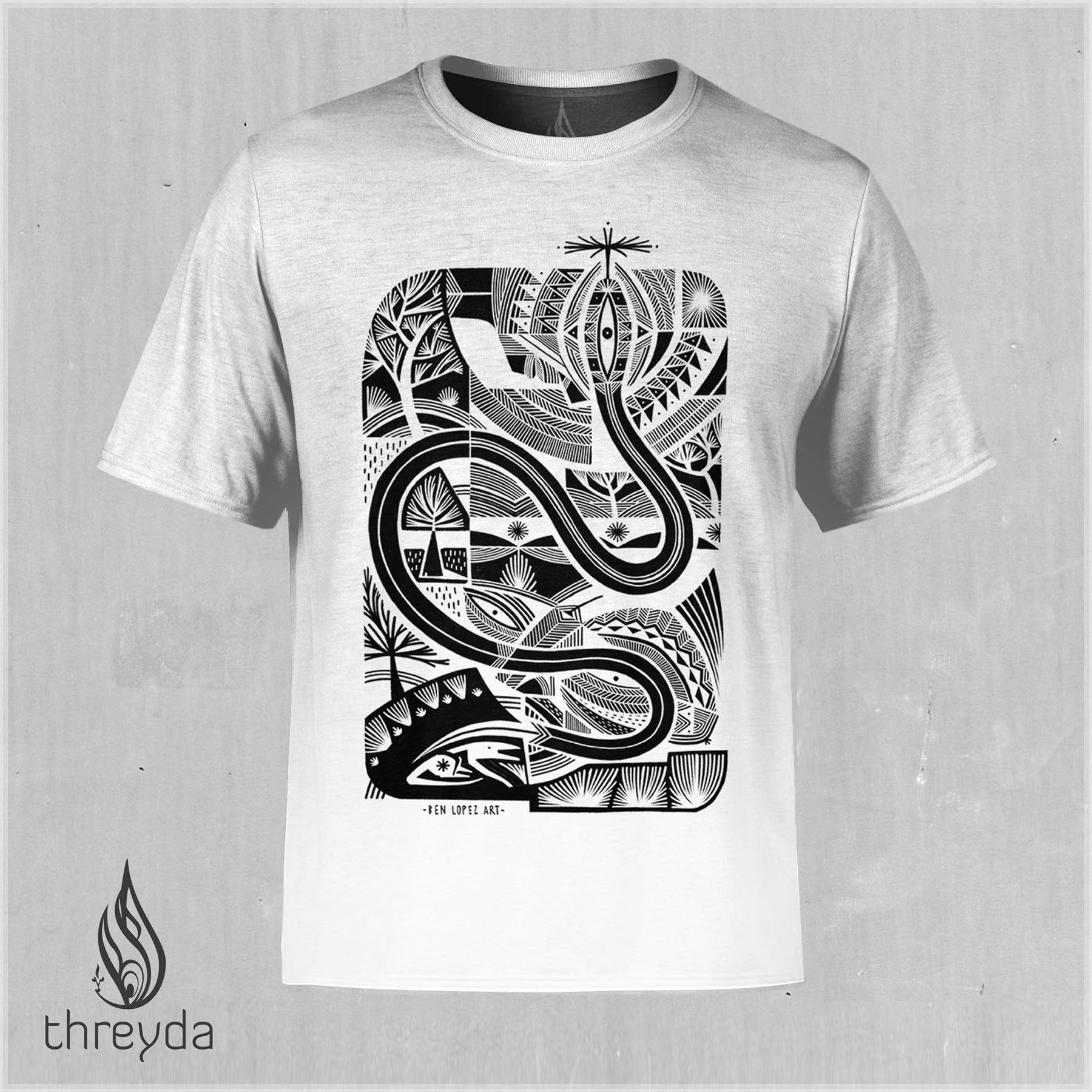 Serpent Vision Screenprint Tee by Ben Lopez