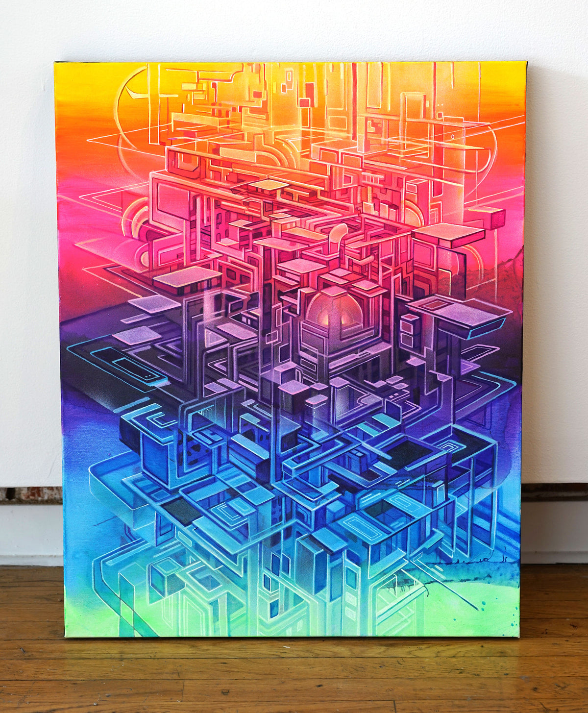 A Spectrum of Steps Original Painting by Seth McMahon - 48 HOUR AUCTION