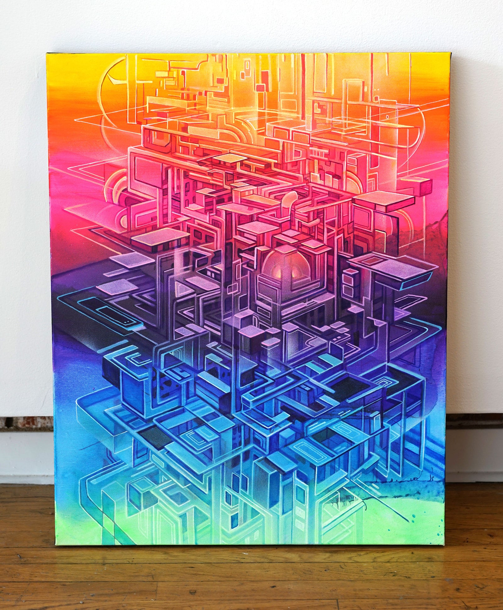 A Spectrum of Steps Original Painting by Seth McMahon - 48 HOUR AUCTION