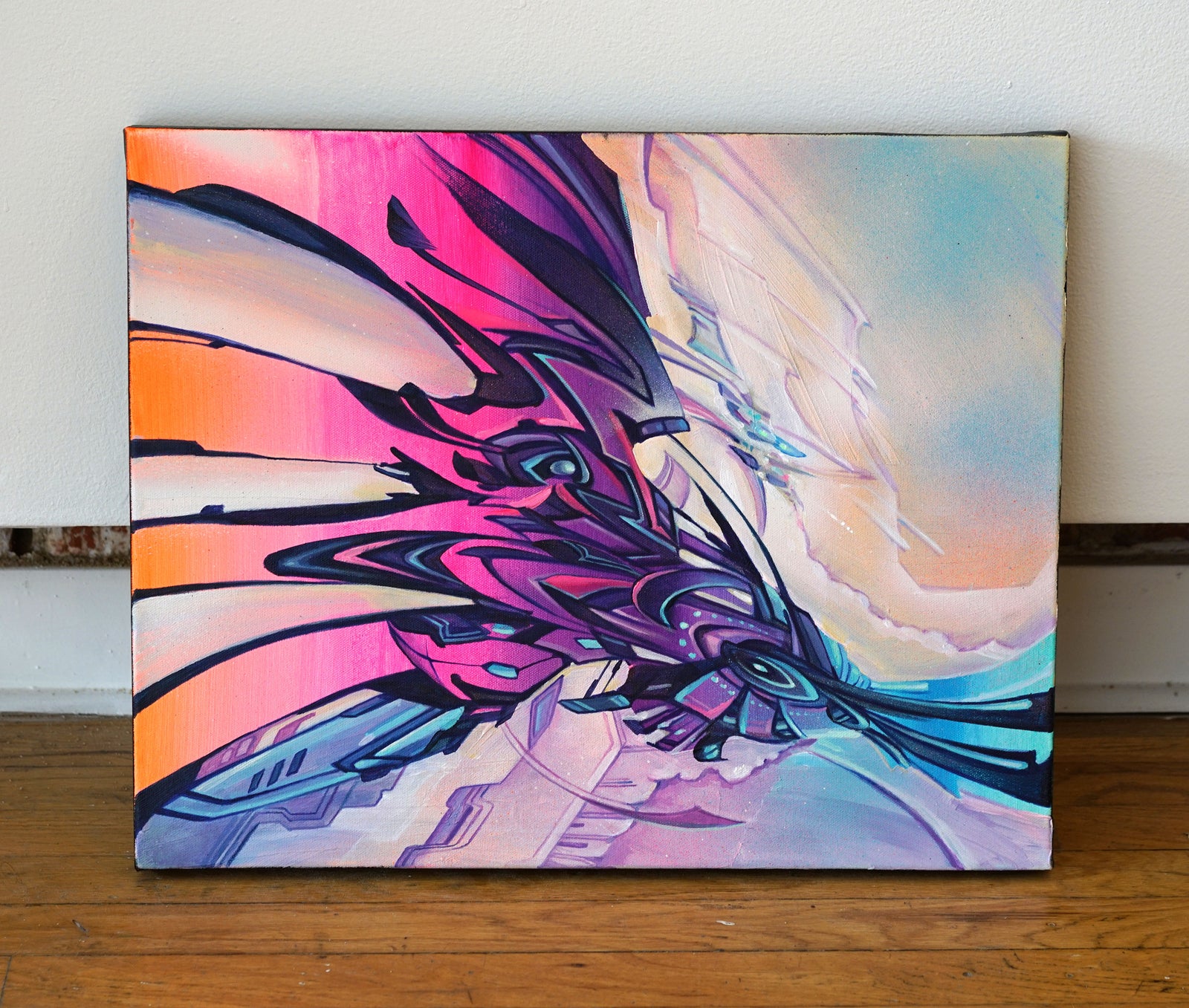 In Flight Original Painting by Seth McMahon - 48 HOUR AUCTION