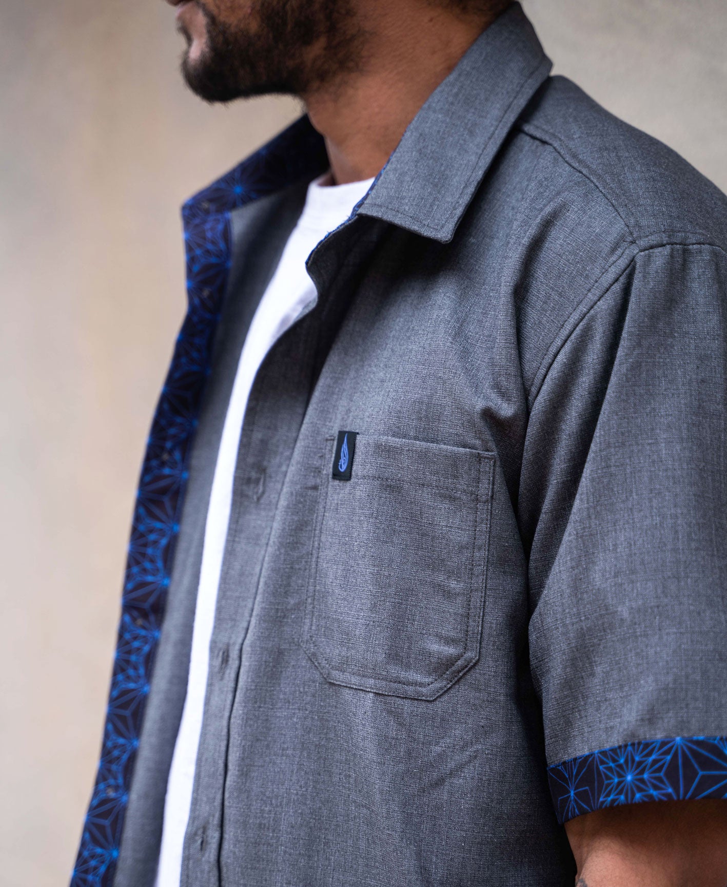 Transform Short Sleeve Button Down Shirt by Threyda