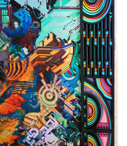 Meta Mask Lasercut Framed Holo Print by Android Jones x Dead Fish Studios