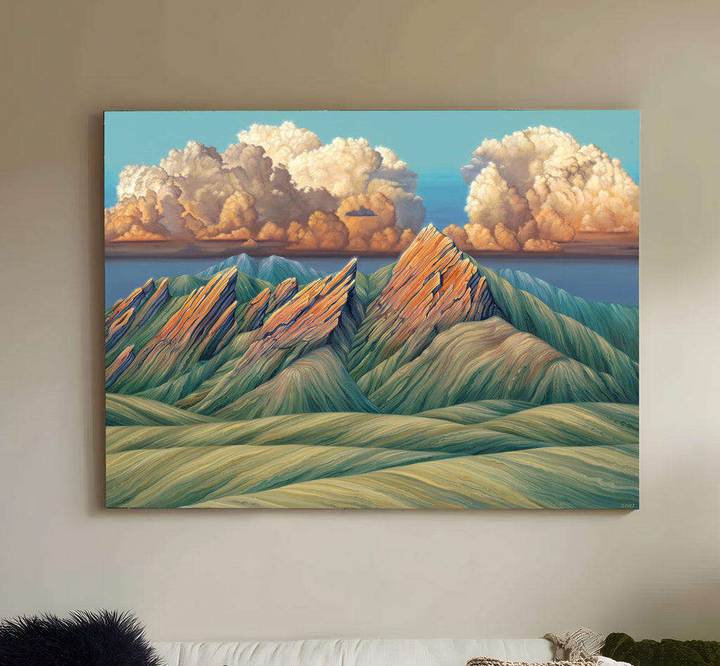 The Mountains Are Calling Canvas Print by Silver Francis