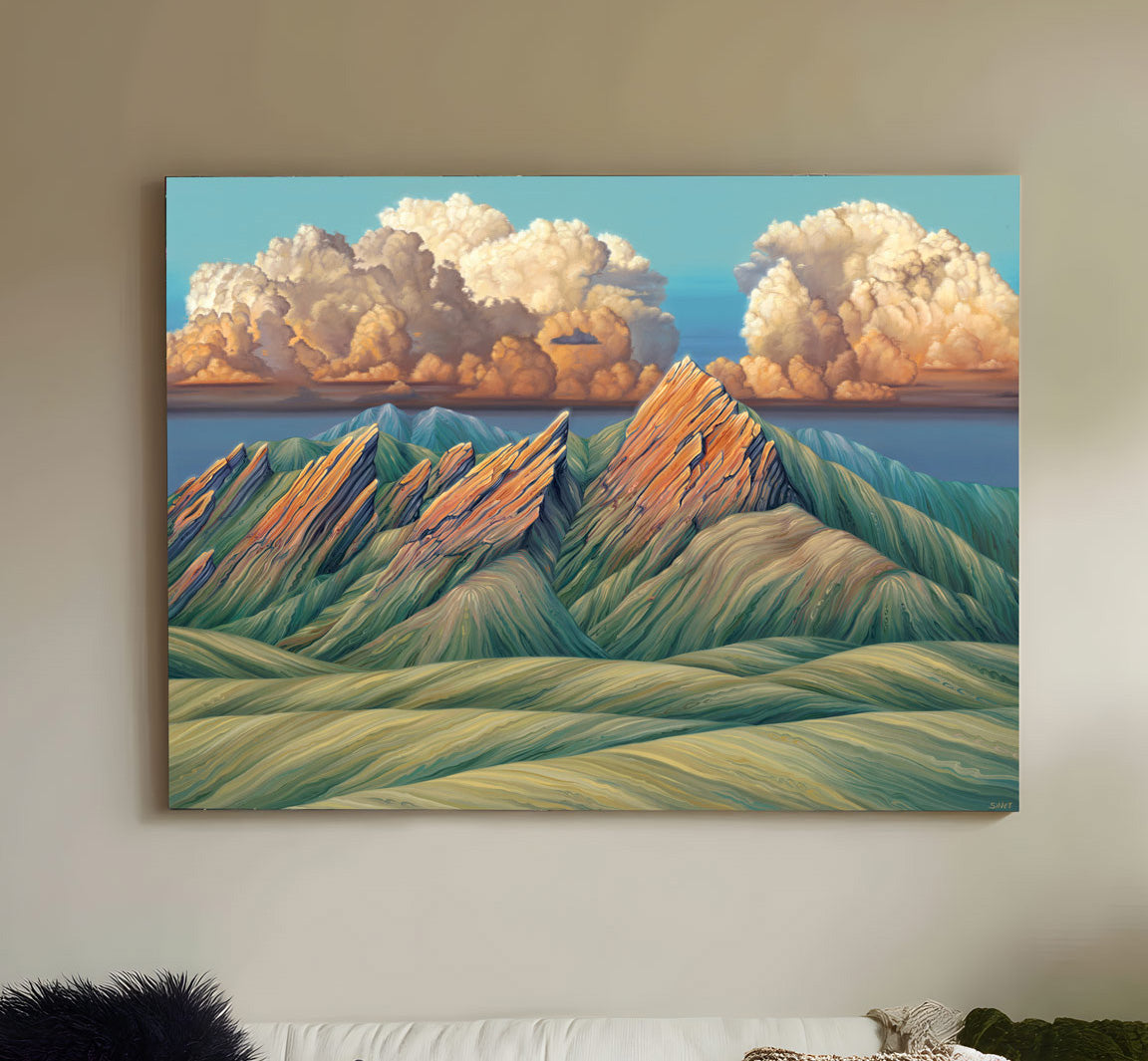 The Mountains Are Calling Canvas Print by Silver Francis