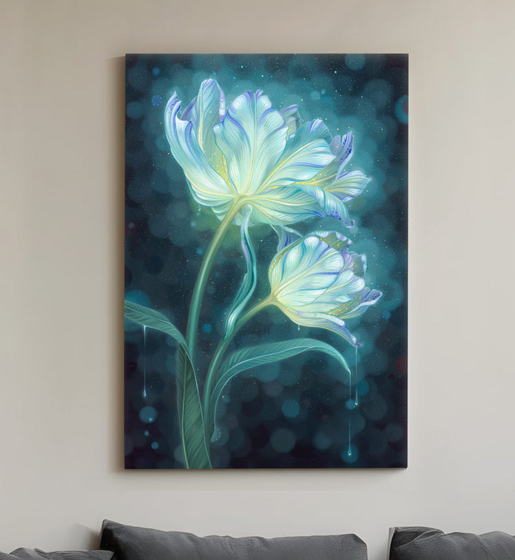 Moon Canvas Print by Silver Francis