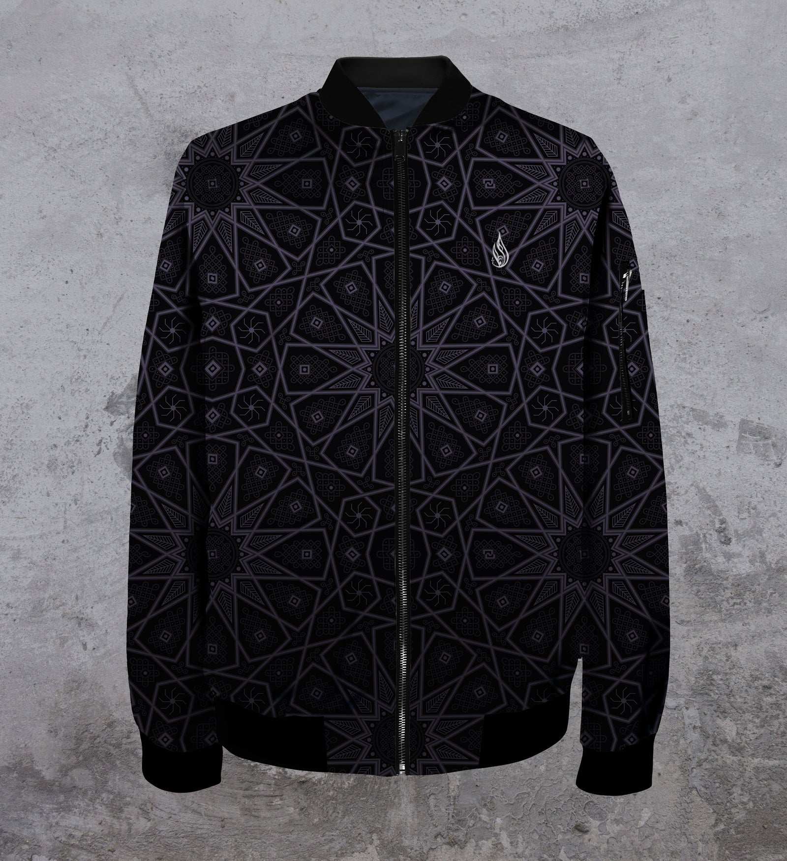 Sixteen Star Women's Lightweight Bomber Jacket by Threyda - Ships April