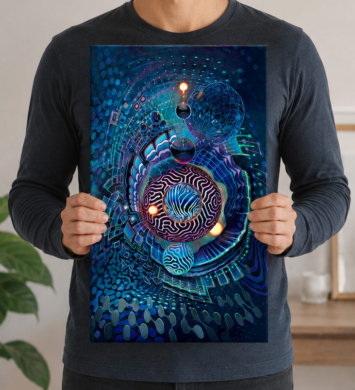 Porifera Mini Stretched Canvas Print by Jake Amason x Peter Westermann