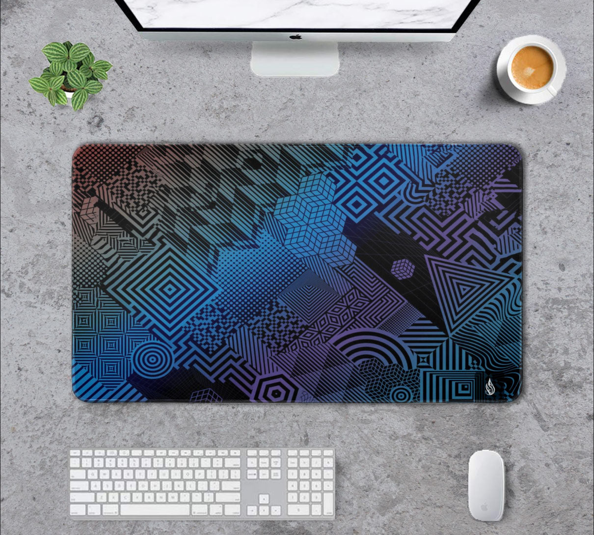 Shatter Box by Corey Divine Desk Mat - Standard Size
