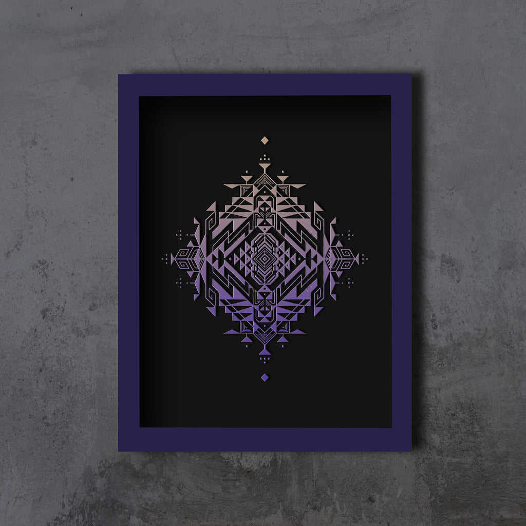 Solar Framed Embossed Print by Ben Lopez - Sunrise Edition