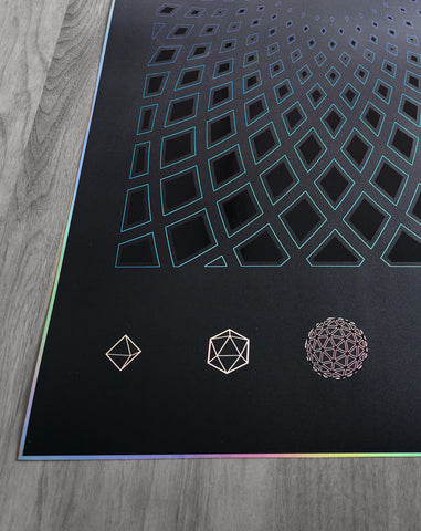 Source Code Embossed Holo Print by Peter Westermann