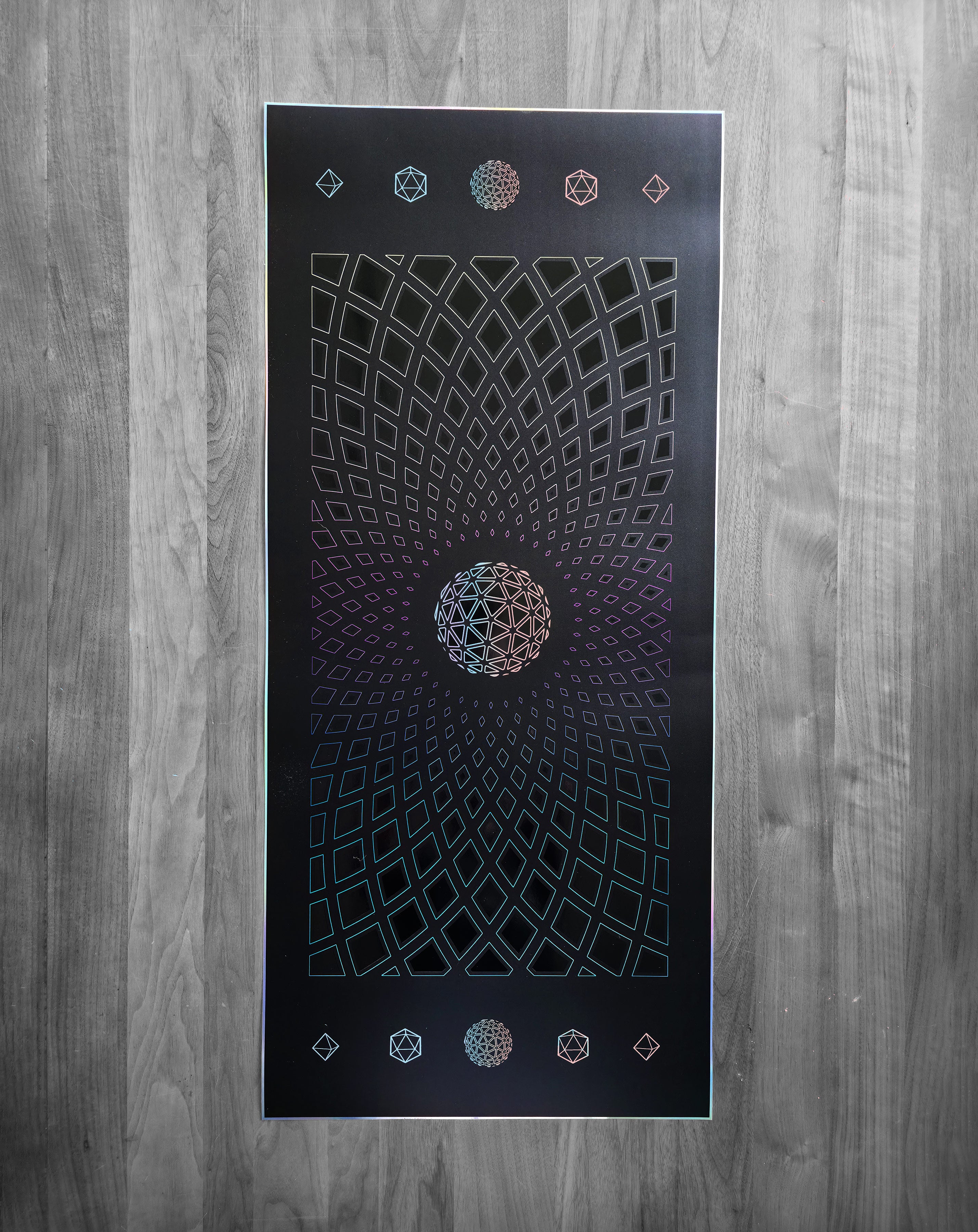 Source Code Embossed Holo Print by Peter Westermann