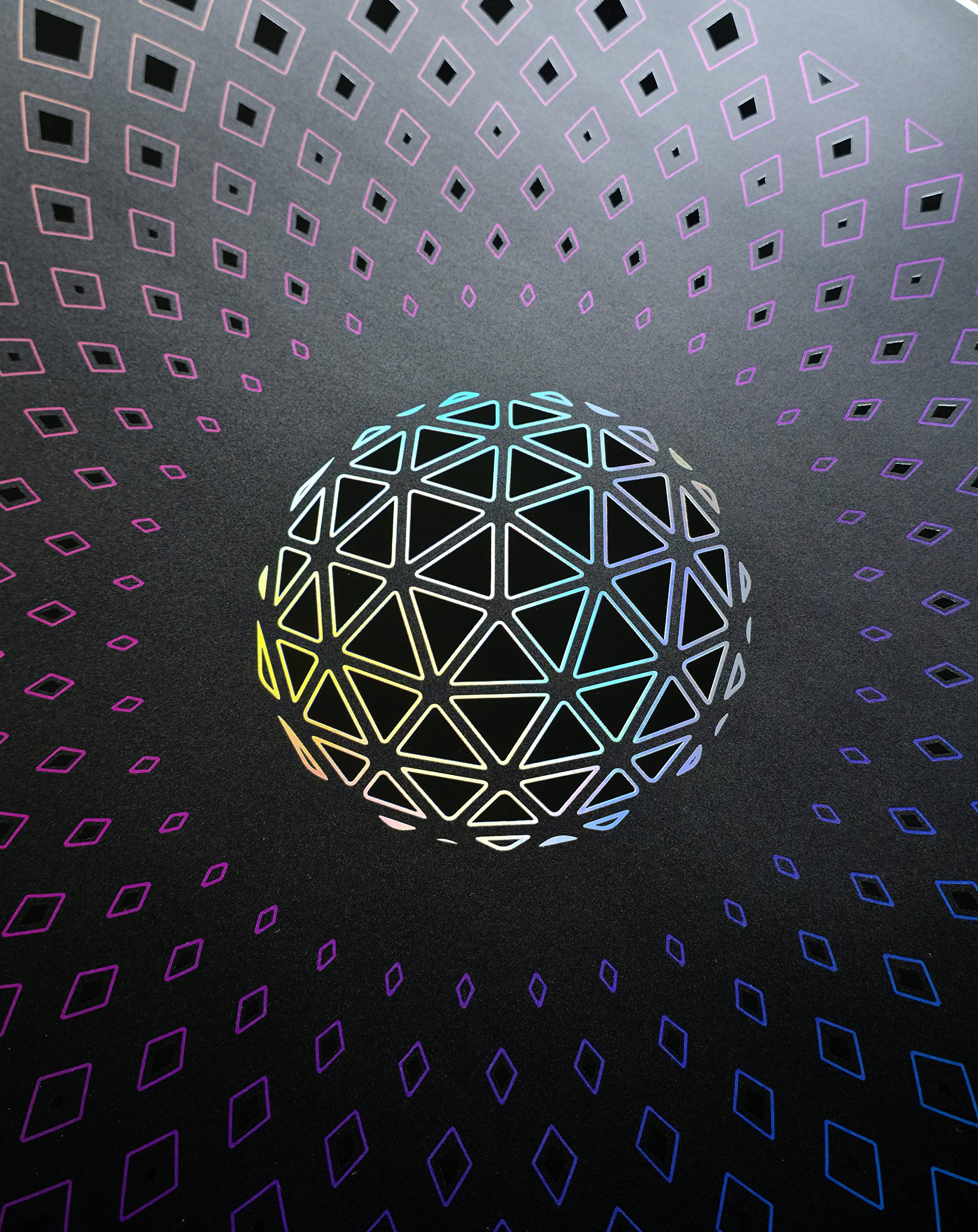 Source Code Embossed Holo Print by Peter Westermann
