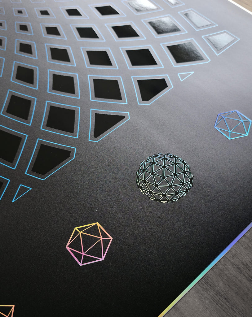 Source Code Embossed Holo Print by Peter Westermann