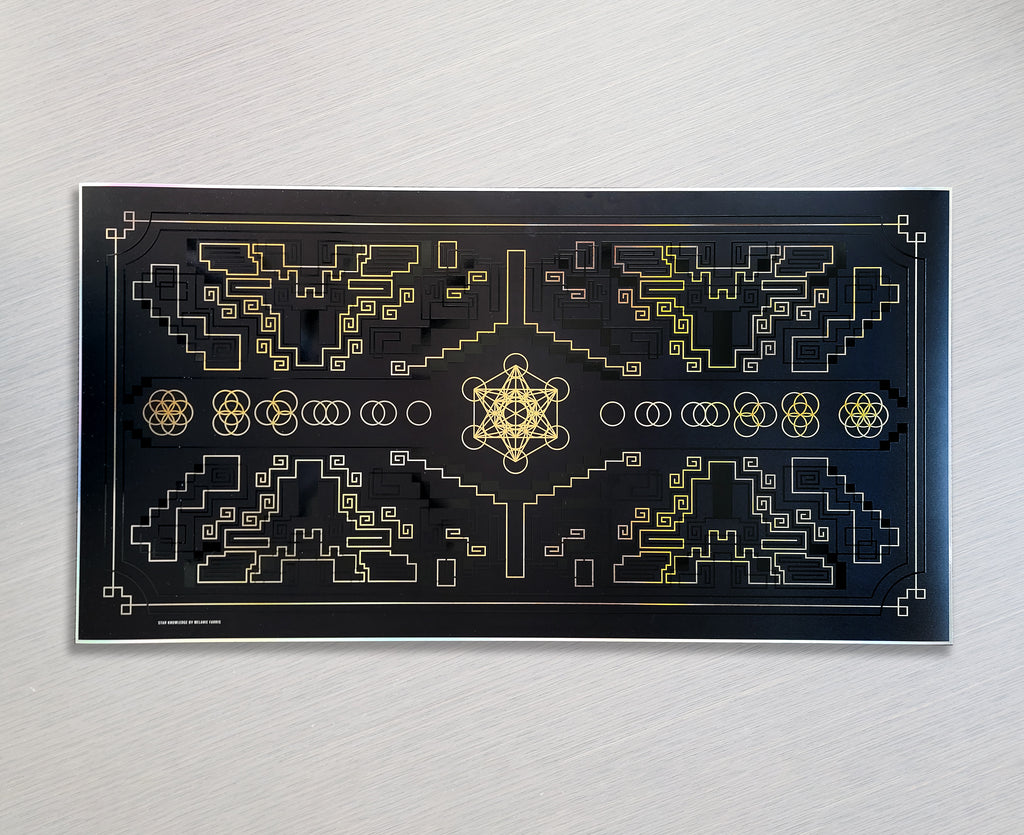 Dark Star Knowledge Holographic Print by Melanie Farris