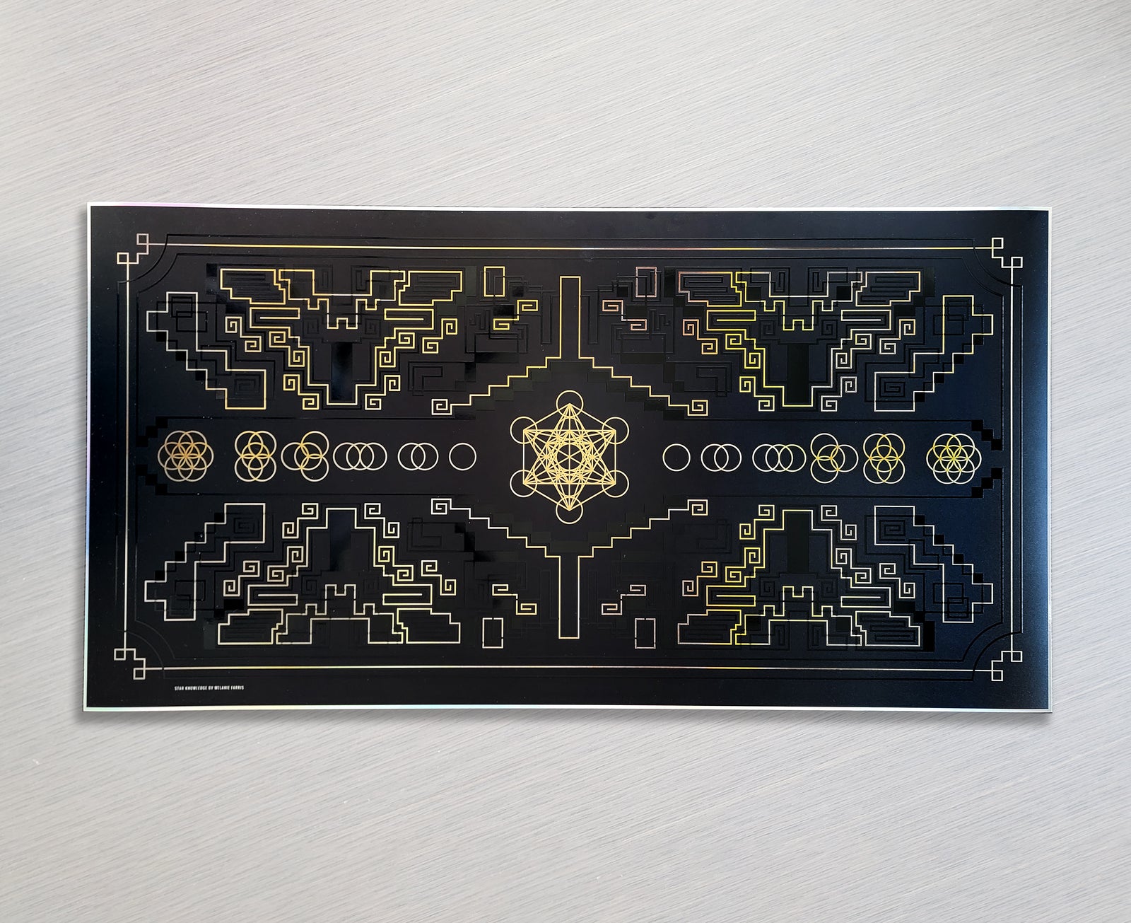 Dark Star Knowledge Holographic Print by Melanie Farris