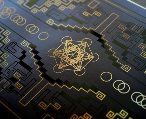 Dark Star Knowledge Holographic Print by Melanie Farris