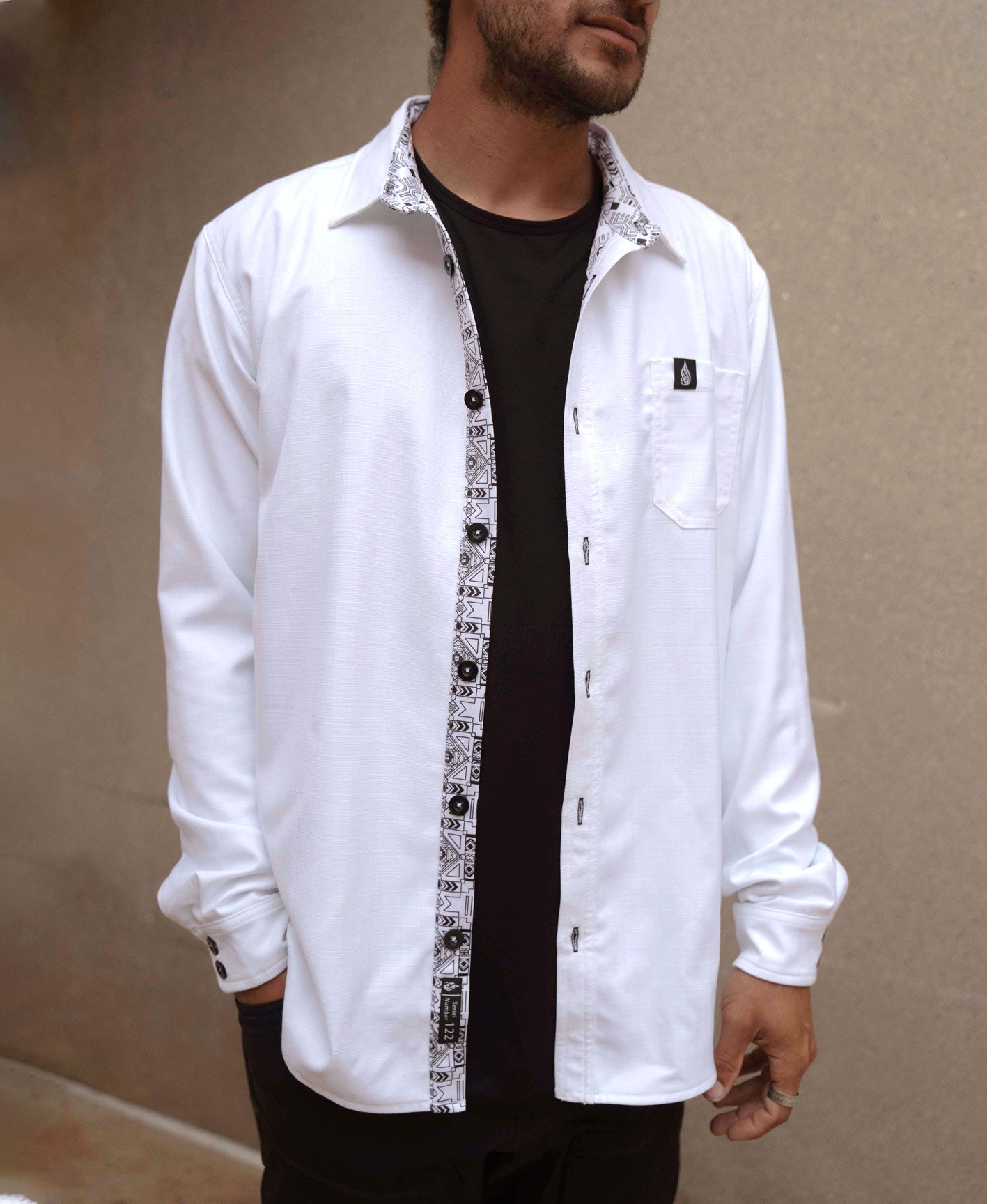 Starlight Lined Button Down Shirt by Threyda