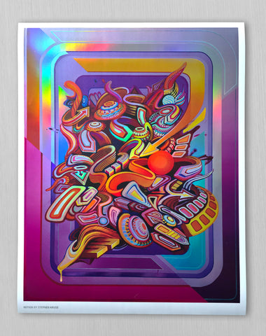 Notion Embossed Holo Embossed Print by Stephen Kruse