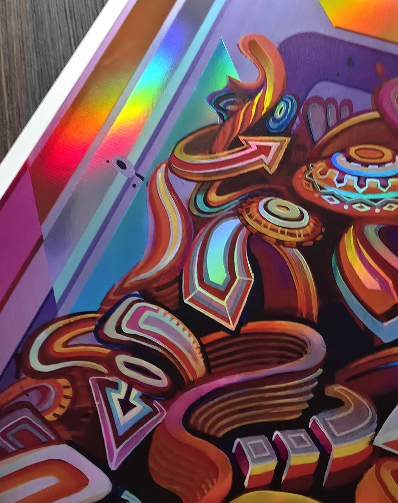 Notion Embossed Holo Embossed Print by Stephen Kruse