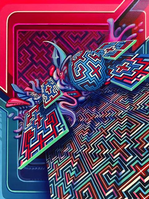 Icaros Original Painting by Stephen Kruse - 48 HOUR AUCTION