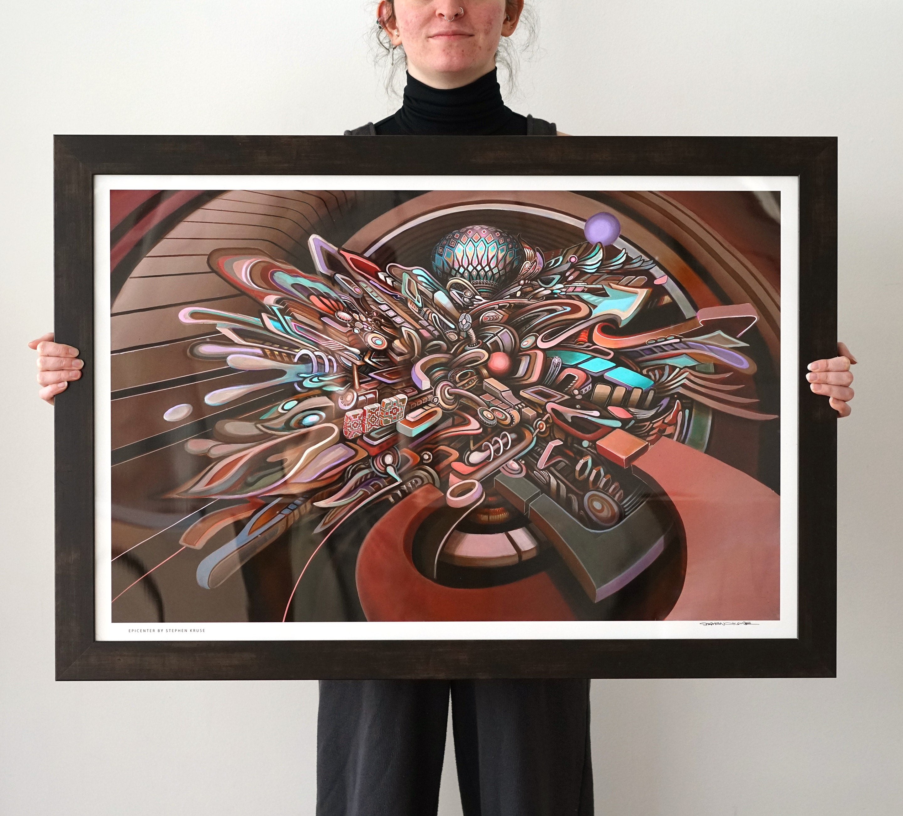 Epicenter Signed & Framed Alpha Print by Stephen Kruse - Threyda
