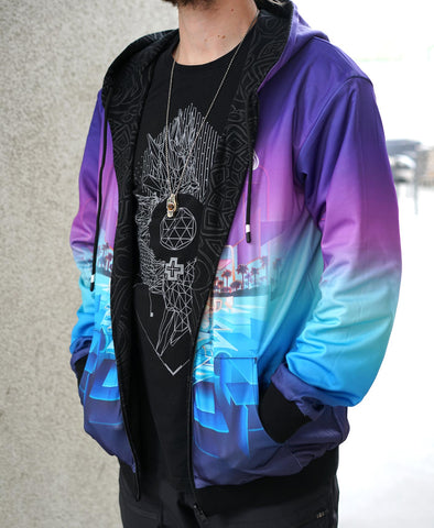 Looking Glass Reversible Hoodie by Stephen Kruse