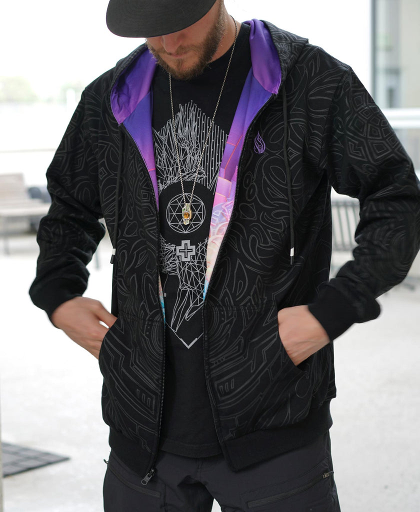 Looking Glass Reversible Hoodie by Stephen Kruse