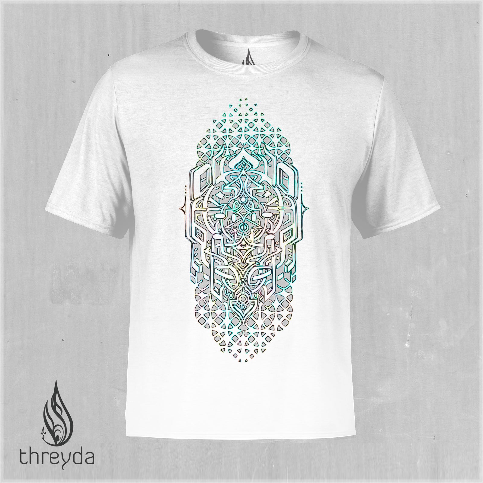 White Opalescent Screenprint Tee by Stephen Kruse