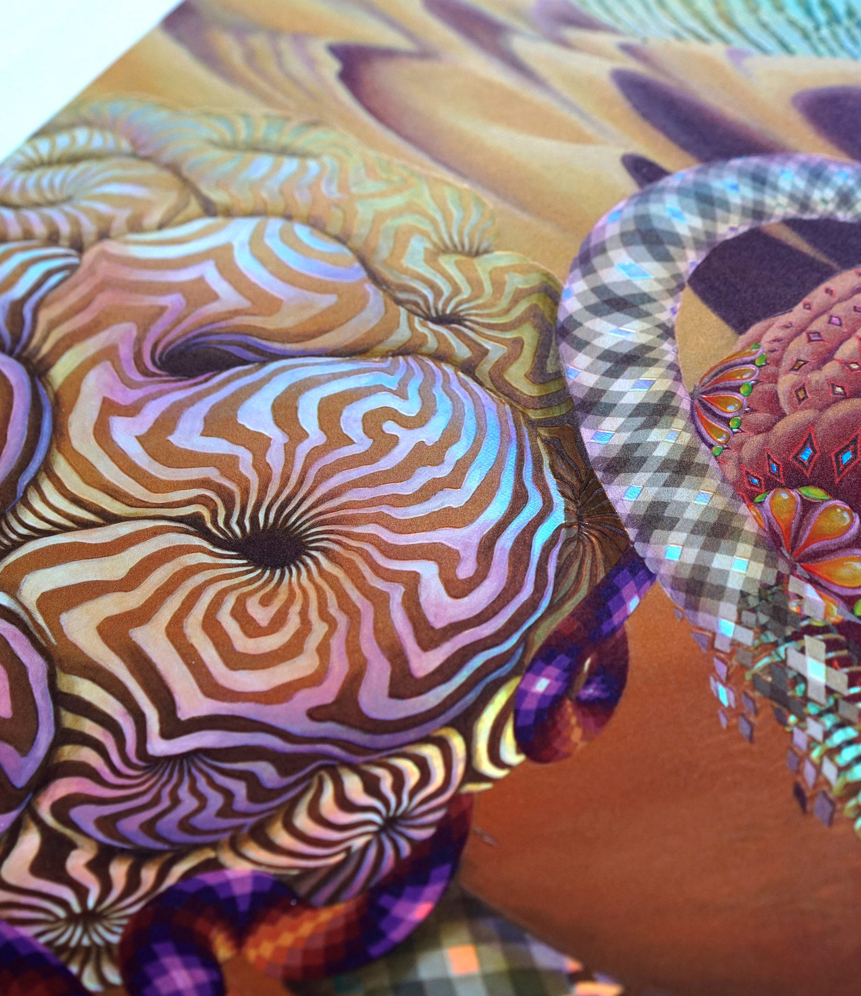 Super Bloom Embossed Holo Print by Blake Foster