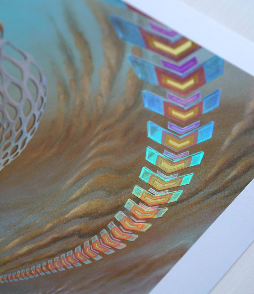 Super Bloom Embossed Holo Print by Blake Foster