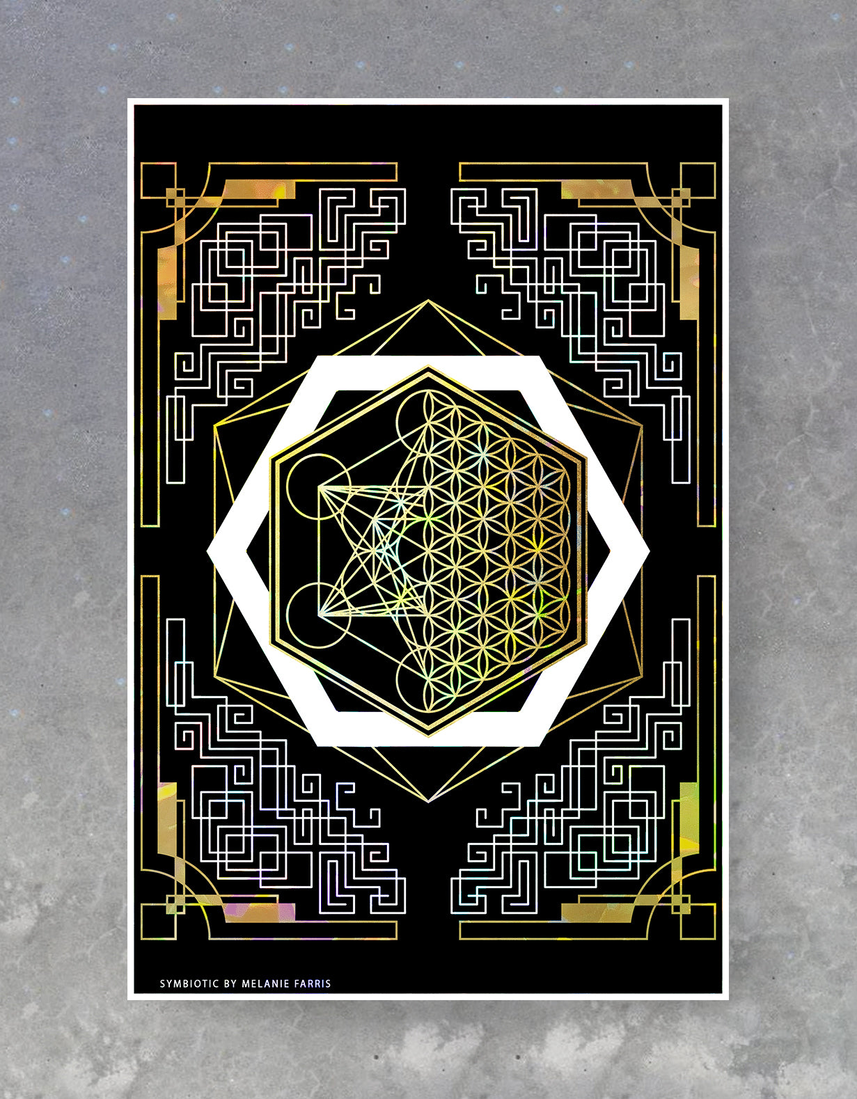 Symbiotic Foil Print by Melanie Farris