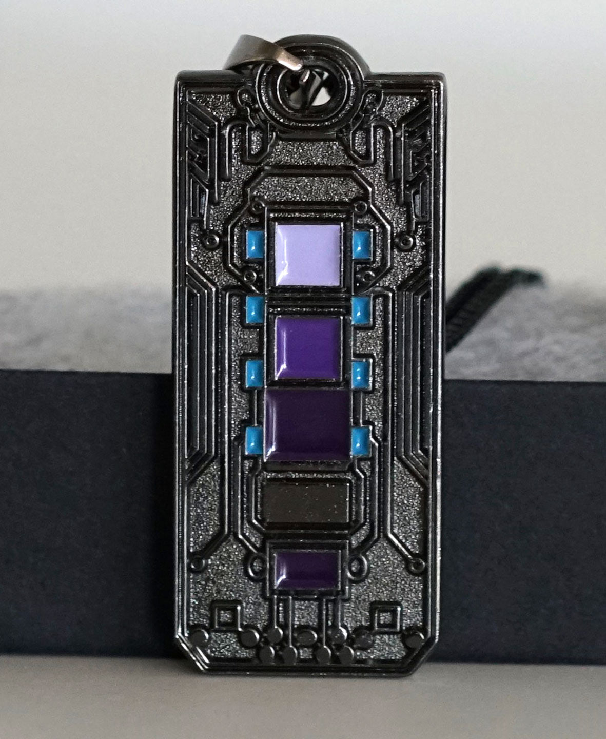 Recursive Gunmetal Pendant by Threyda