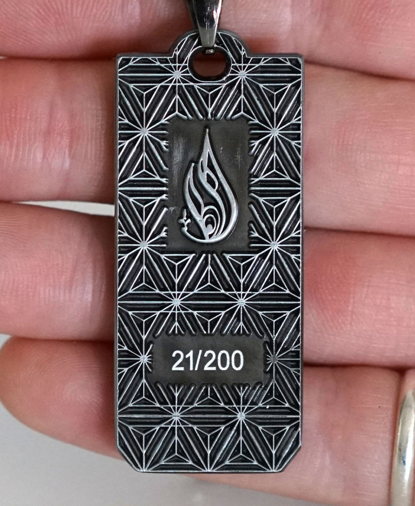 Recursive Gunmetal Pendant by Threyda