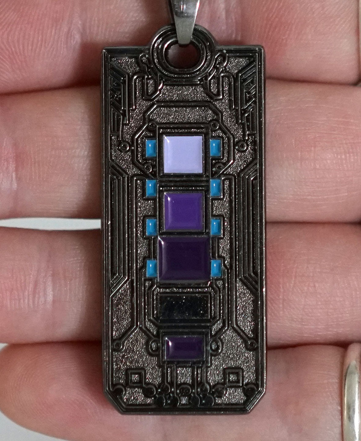 Recursive Gunmetal Pendant by Threyda