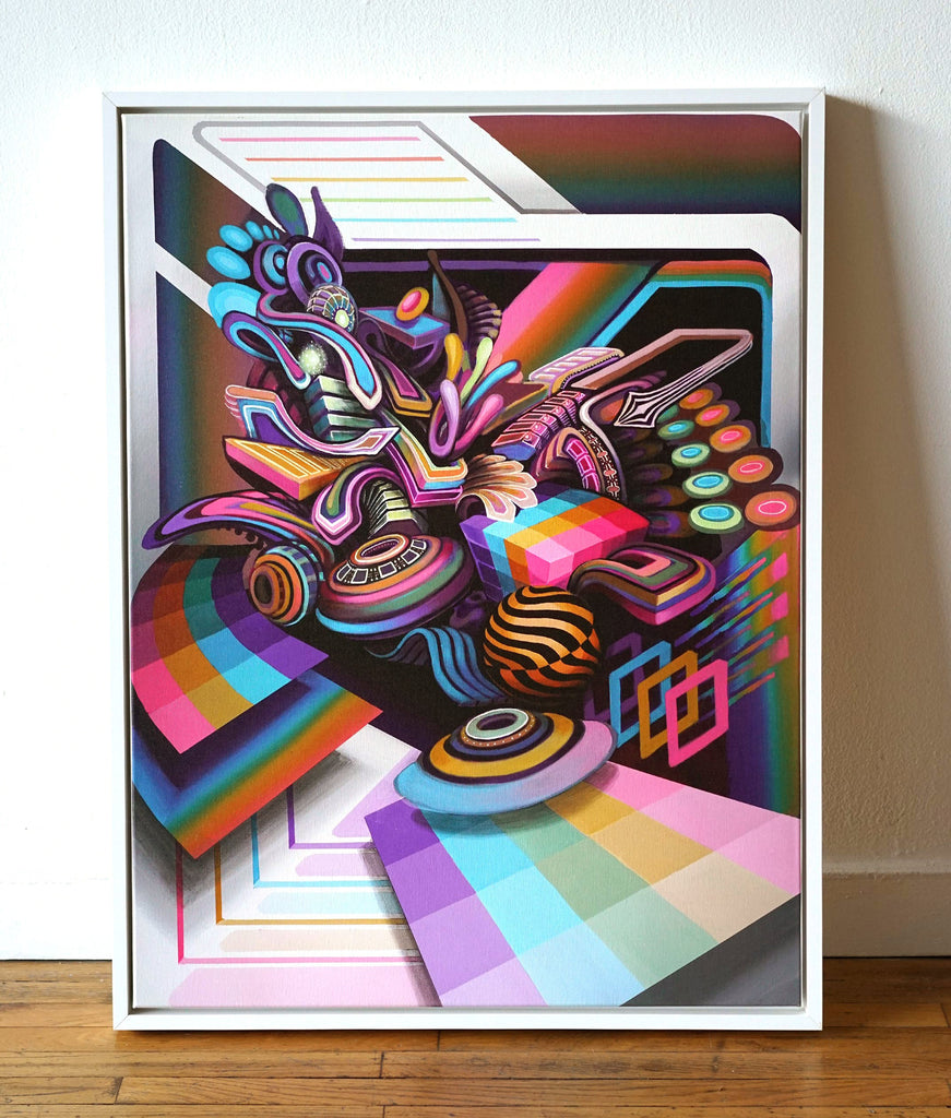 Tantrum Floating Frame Canvas by Stephen Kruse