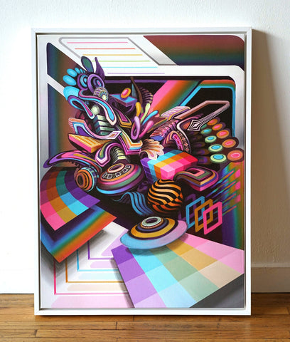 Tantrum Floating Frame Canvas by Stephen Kruse