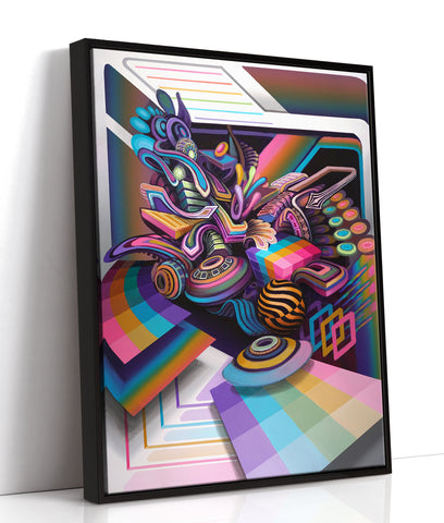 Tantrum Floating Frame Canvas by Stephen Kruse