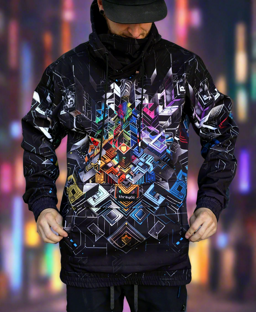 Teleport Waterproof Pullover Jacket by Threyda - Threyda Art and Teleport Waterproof Pullover Jacket by Threyda - Threyda Art and
