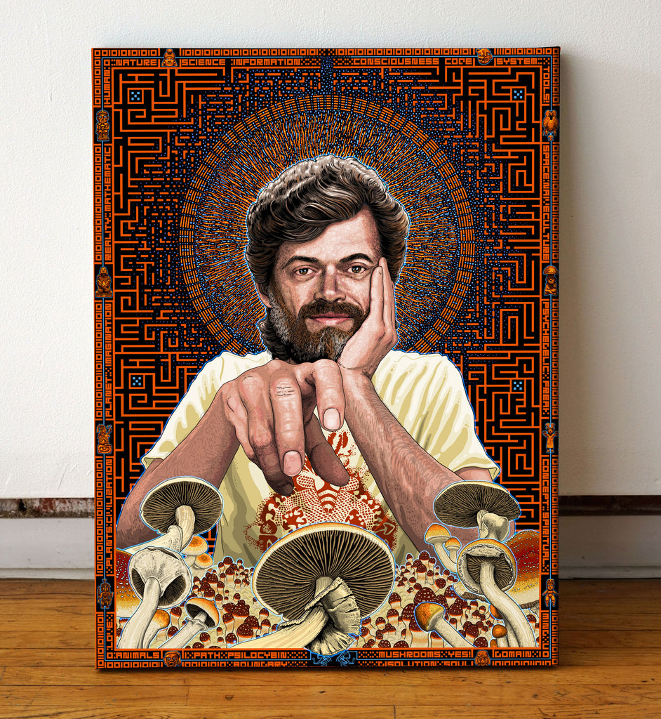 Terence McKenna Print by Nico Rosenfeld