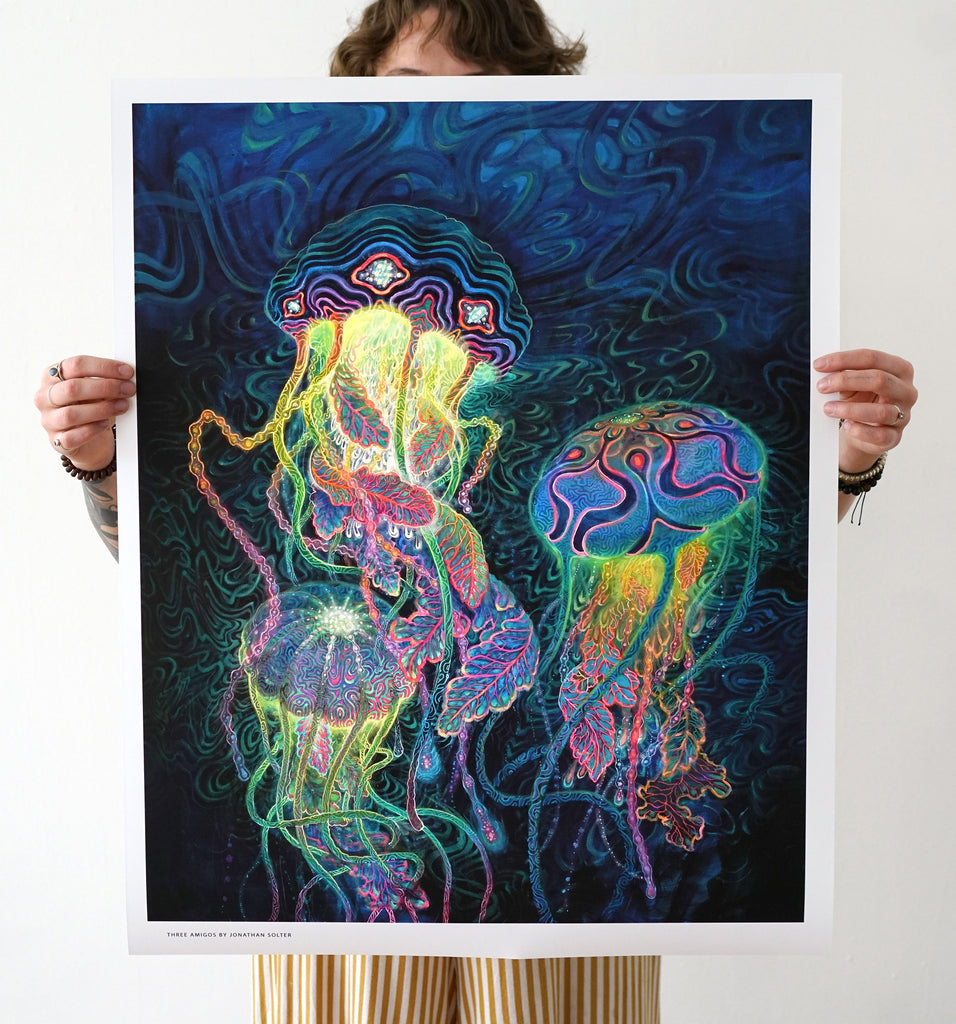 Three Amigos Signed Print by Jonathan Solter