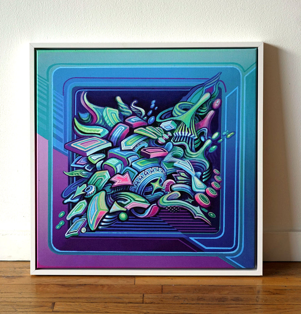 Tidal Floating Frame Canvas by Stephen Kruse