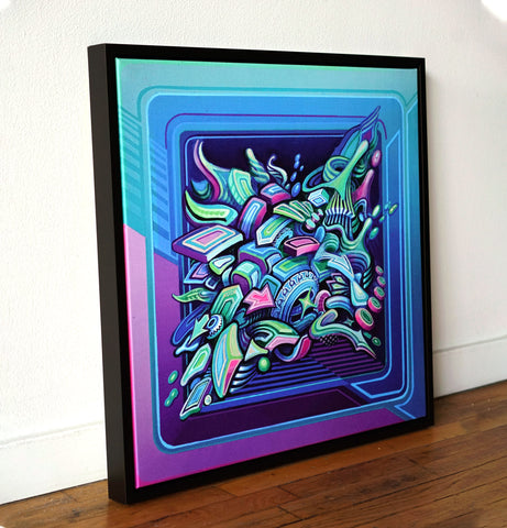 Tidal Floating Frame Canvas by Stephen Kruse